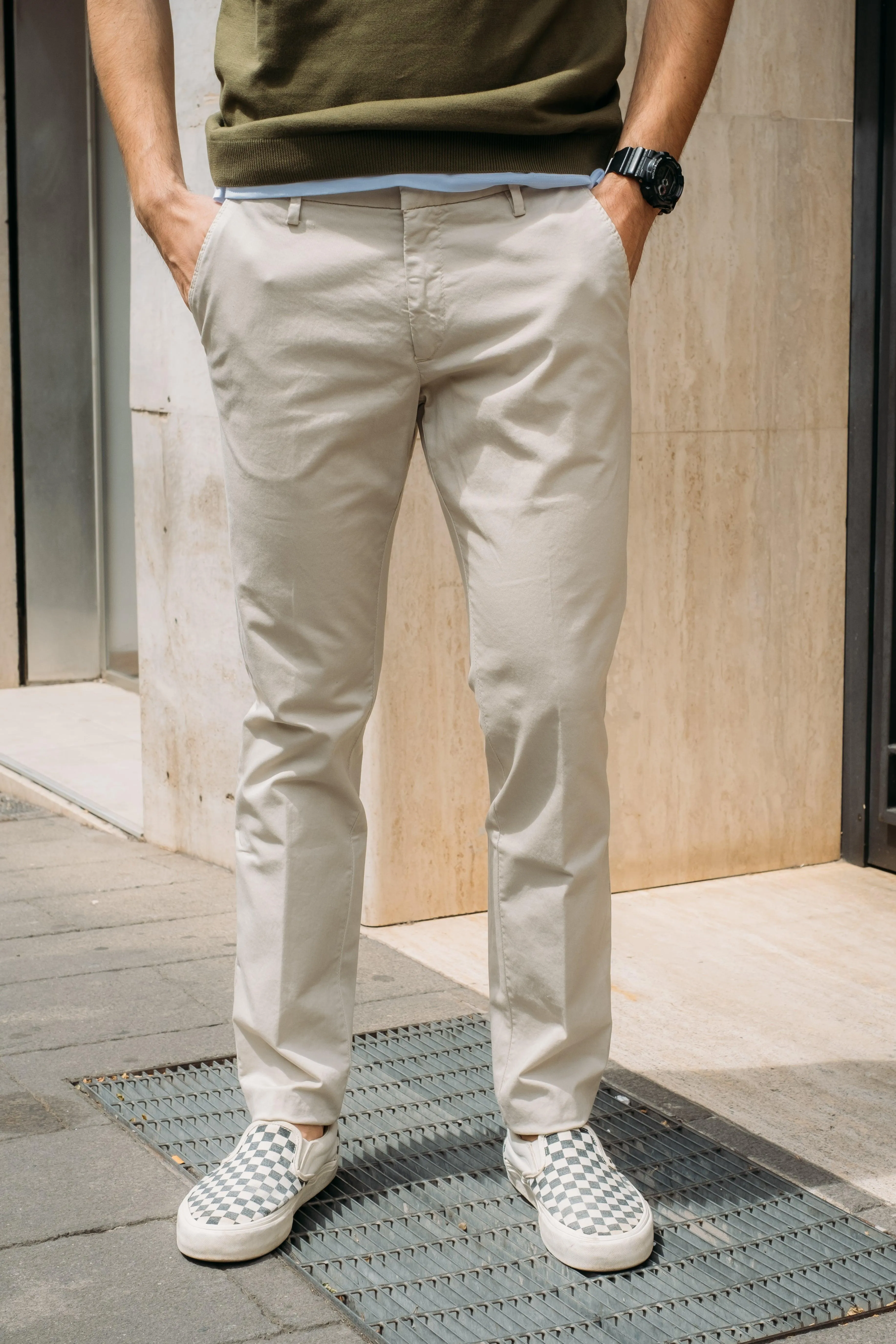 Pantalone Miami in Cotone Sabbia