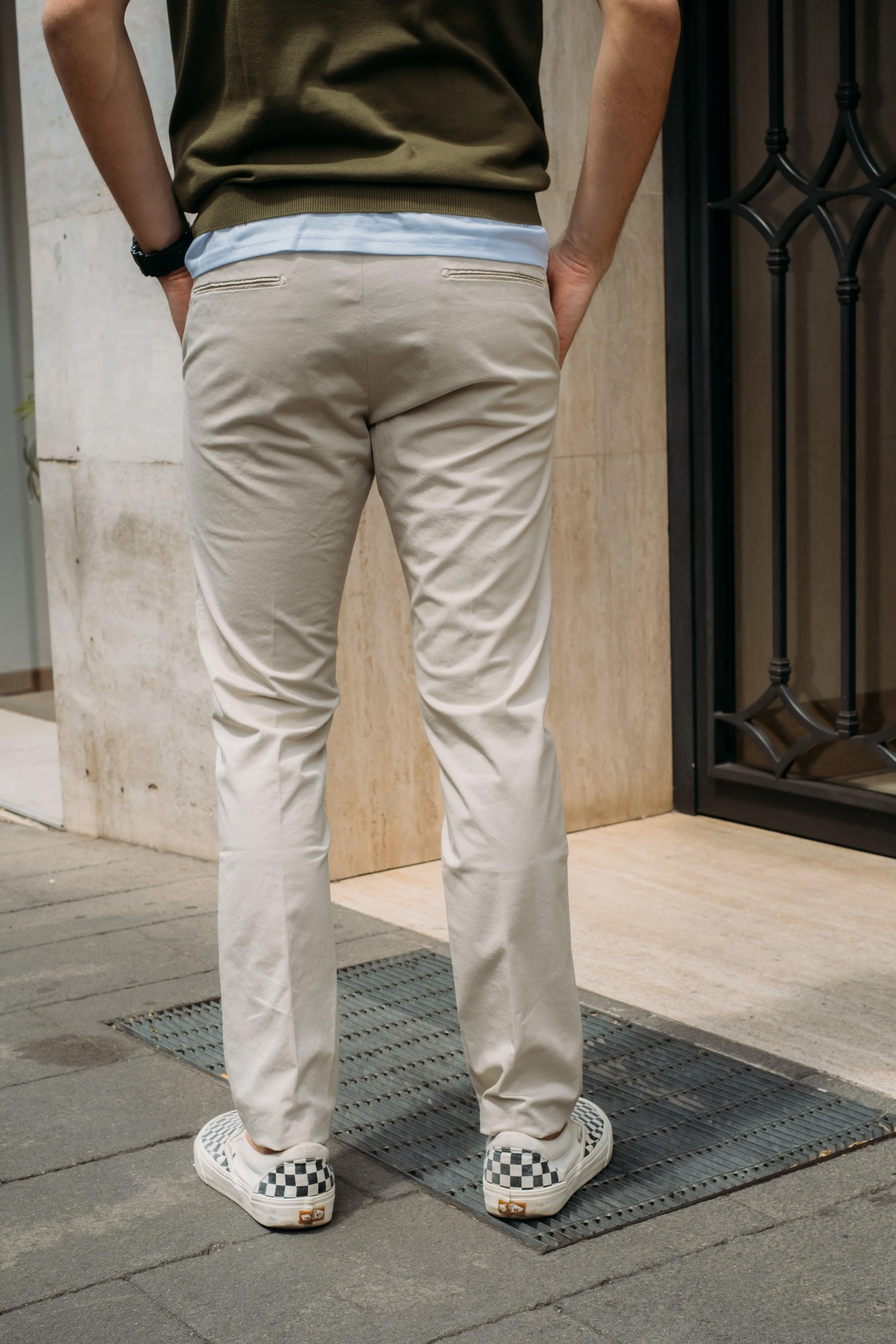 Pantalone Miami in Cotone Sabbia