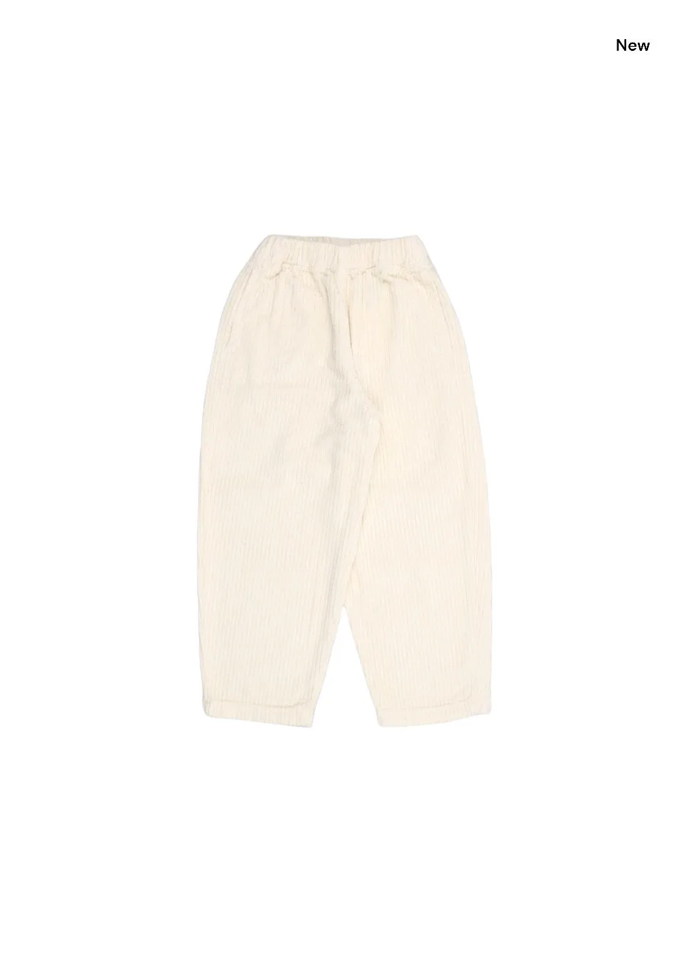 Pantalone vaniglia in velluto a coste per bambini