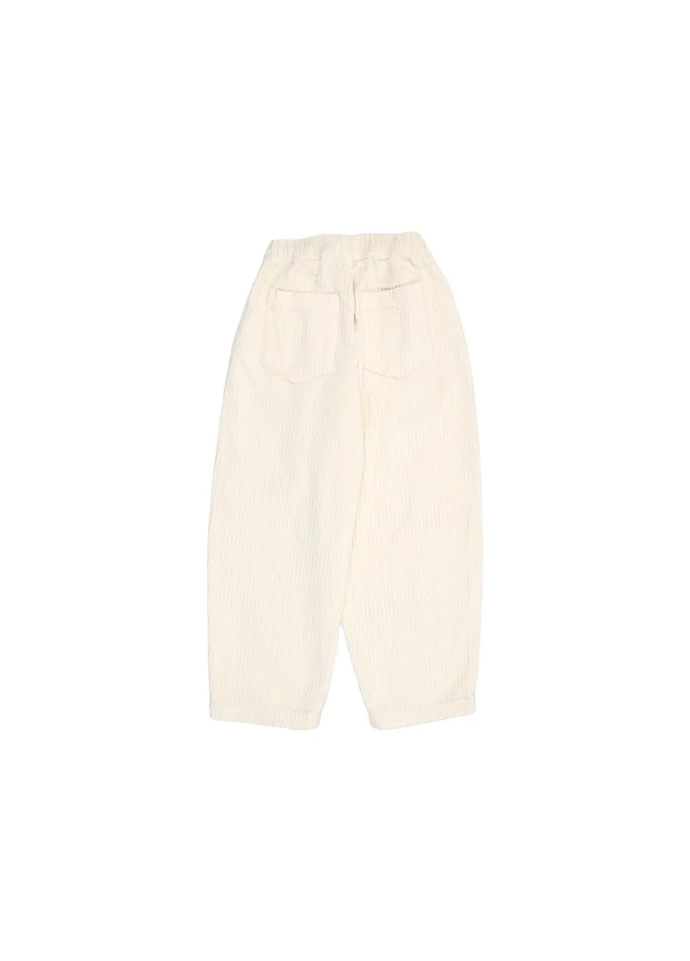 Pantalone vaniglia in velluto a coste per bambini