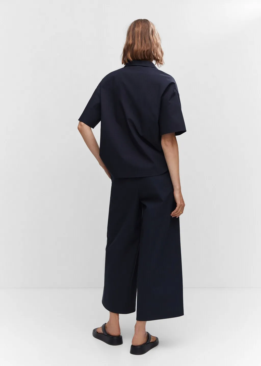 Pantaloni culotte cotone