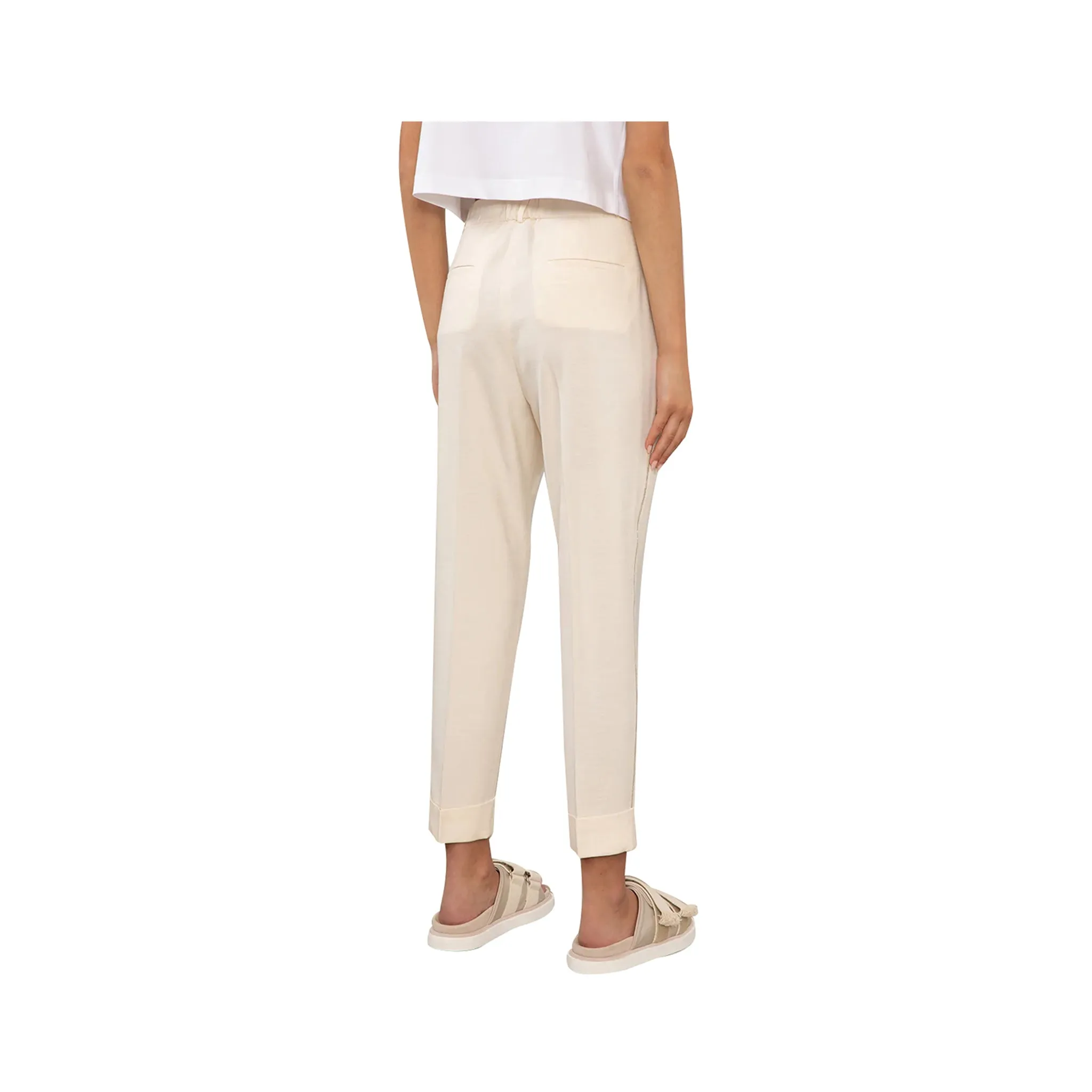 Pantaloni Donna con strass laterali