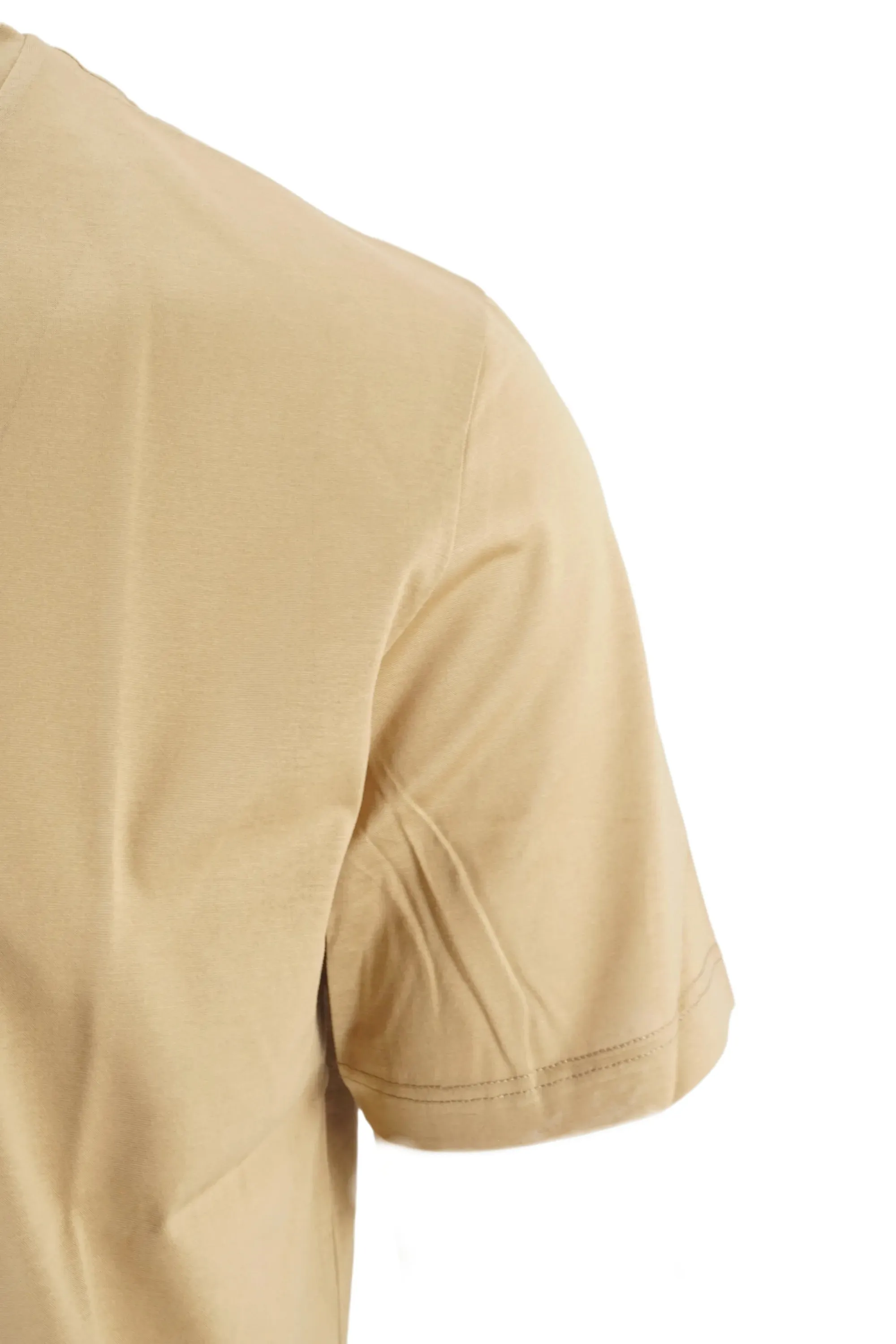 Paolo Pecora Shiny Cotton Jersey T-Shirt / Beige