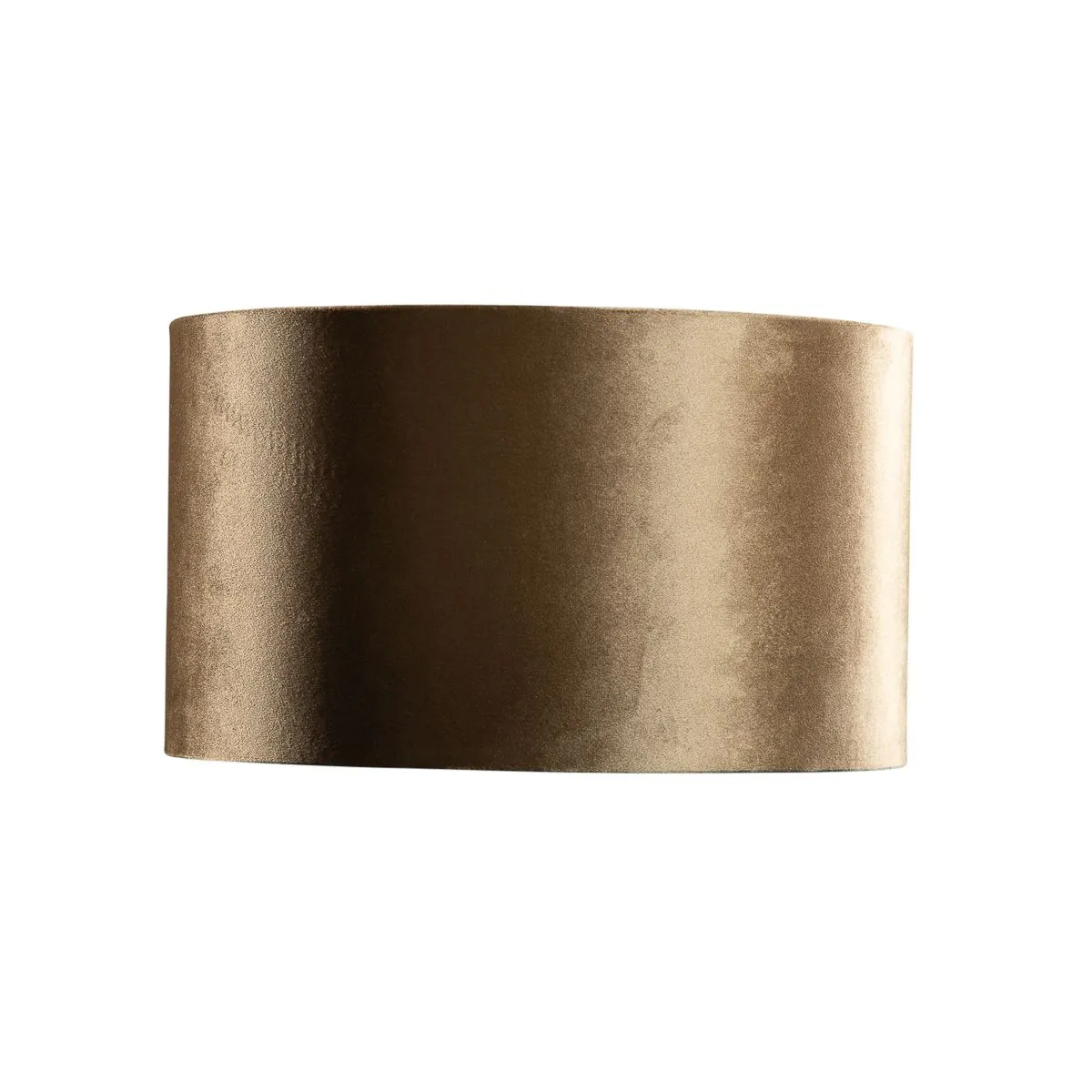 Paralume in velluto bronzo con interno oro 35/35/20