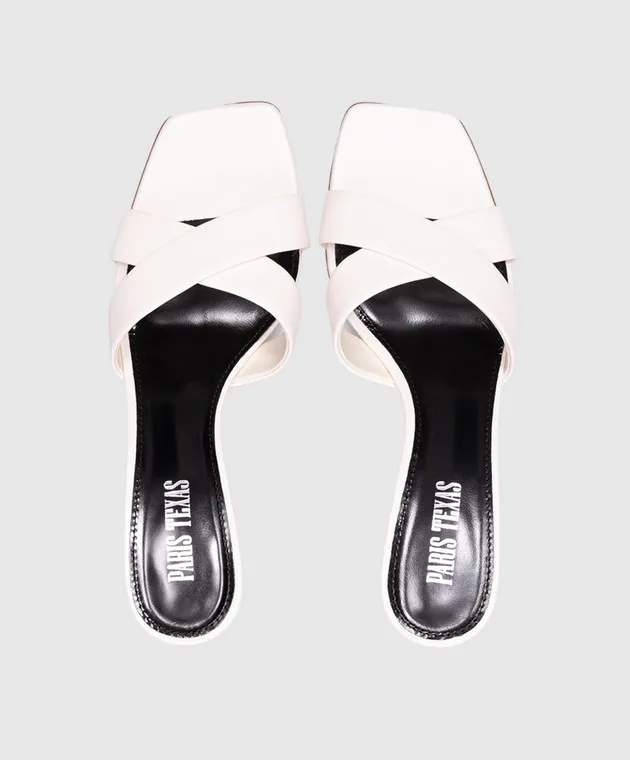 Paris Texas Sabot Dafne in pelle bianca PX1167XLTH3