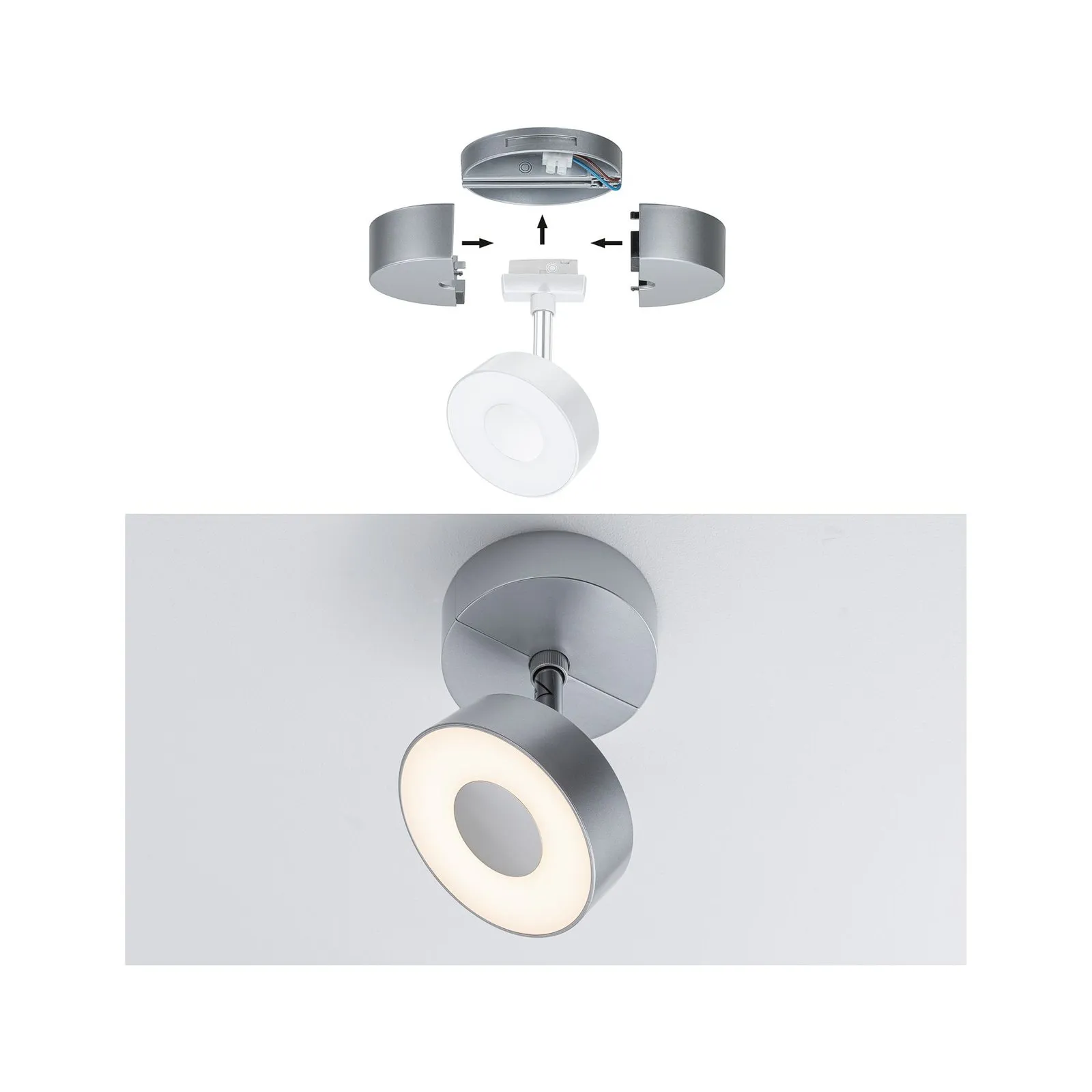 Paulmann URail alimentatore spot cromo satinato
