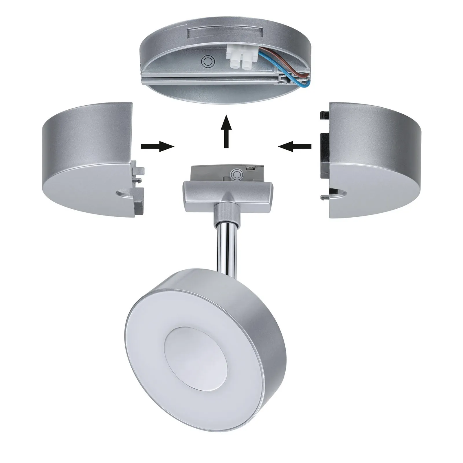 Paulmann URail alimentatore spot cromo satinato
