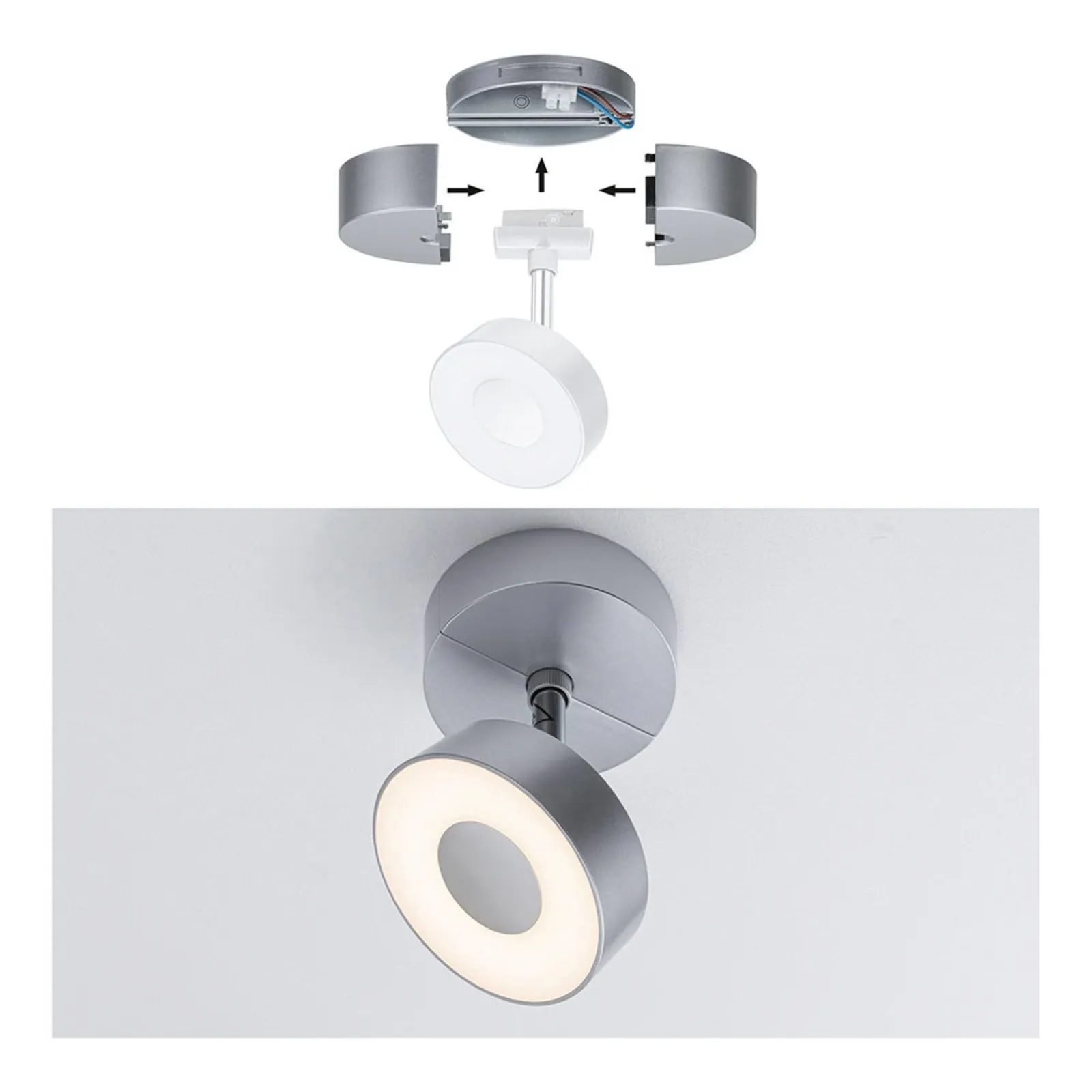 Paulmann URail alimentatore spot cromo satinato