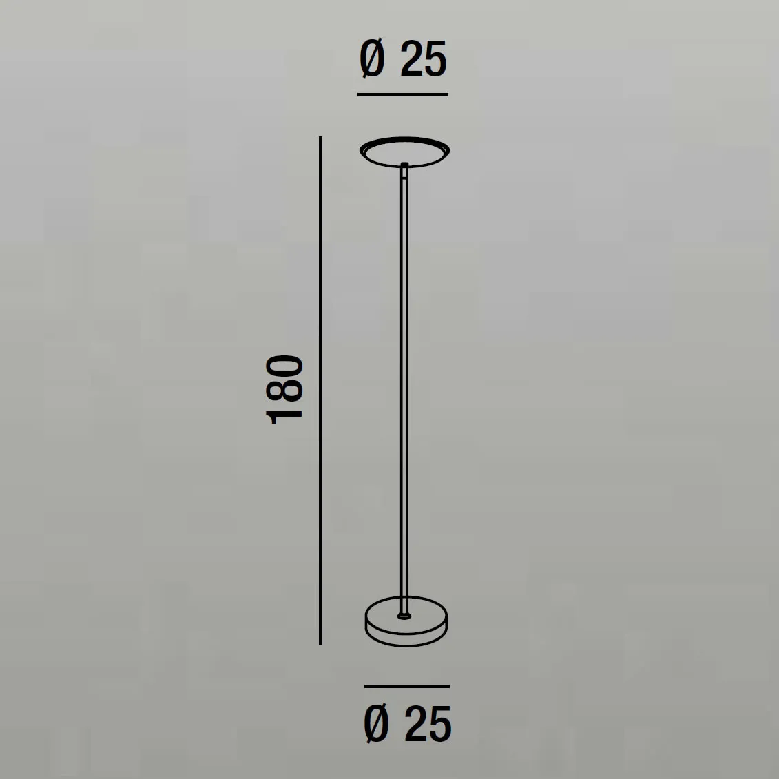 Perenz  Piantana a LED con struttura in metallo e paralume orientabile design moderno Febe - 18W - 3000k Luce Calda