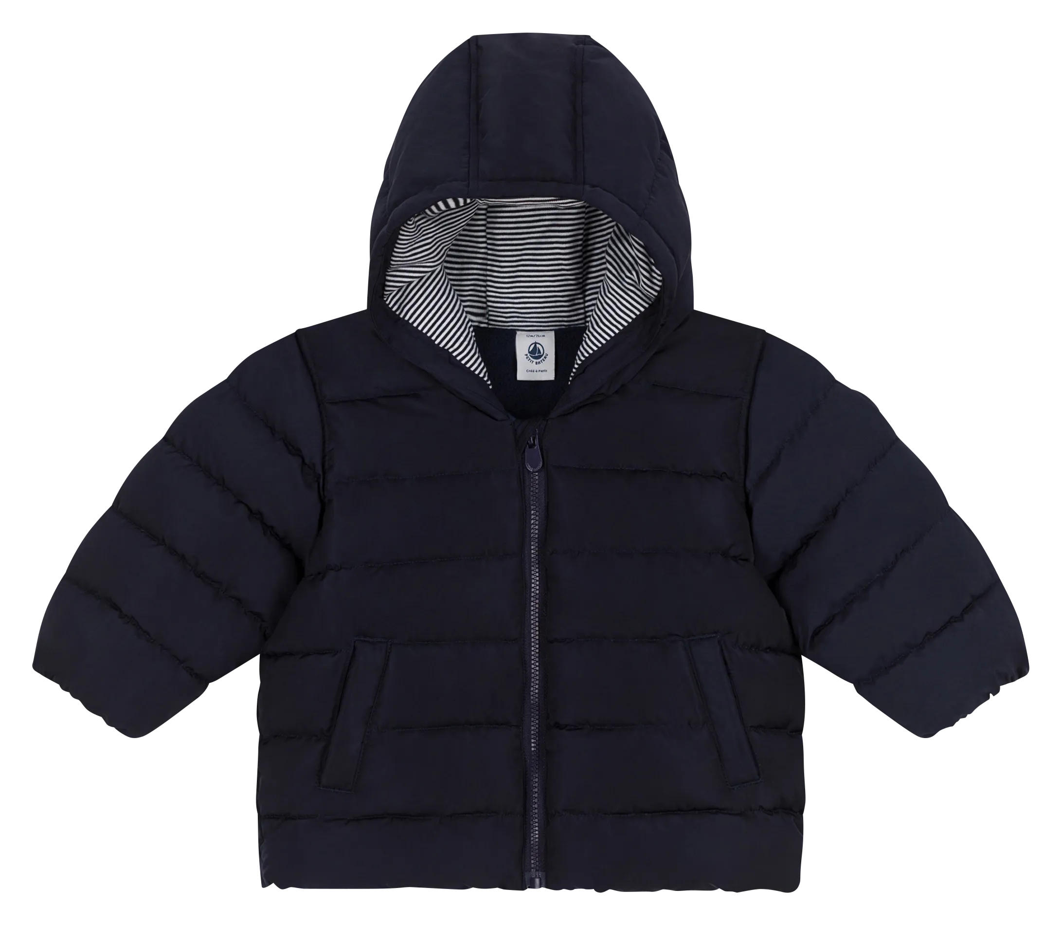  PETIT BATEAU   Piumino dritto con cappuccio | Blu