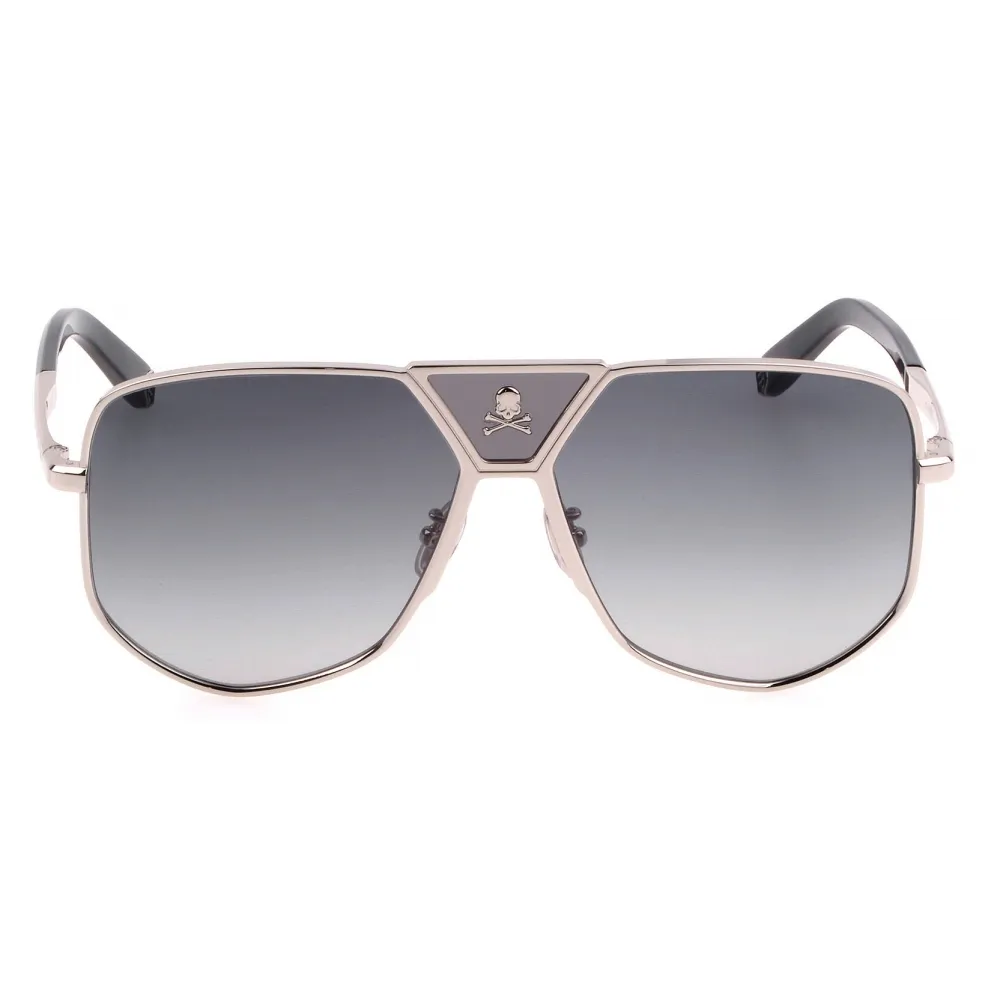 Philipp Plein - Plein Power Skull - Argento - Occhiali da Sole - Philipp Plein Eyewear - New Exclusive Luxury Collection