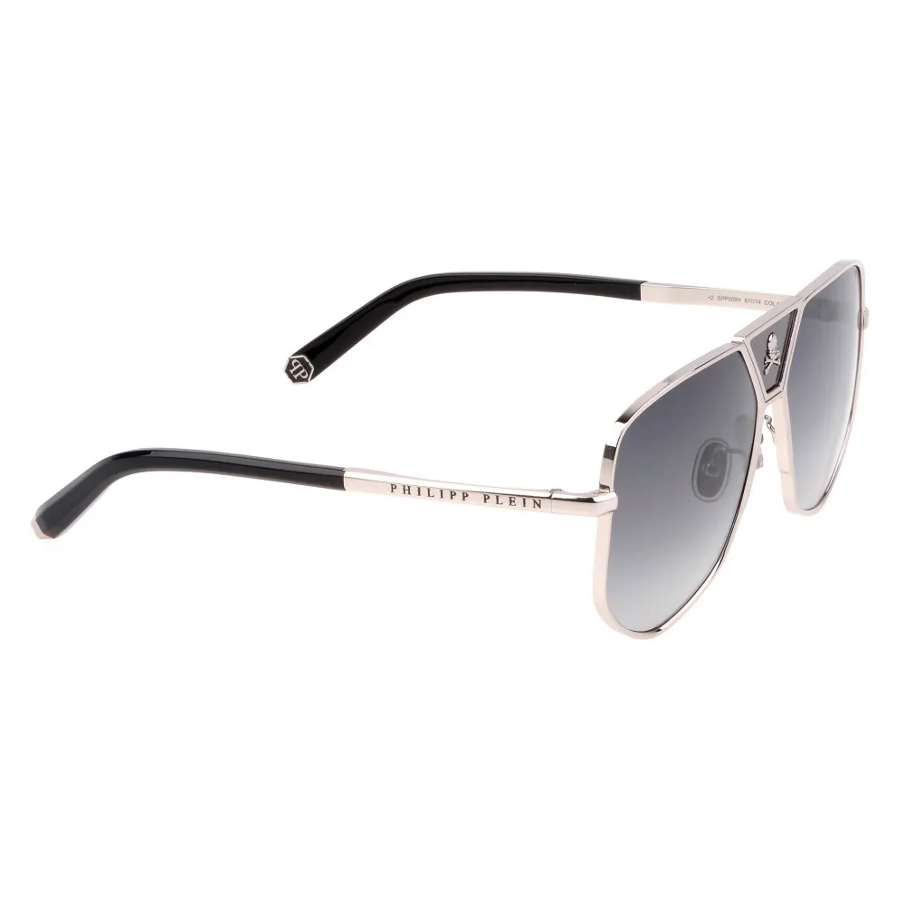 Philipp Plein - Plein Power Skull - Argento - Occhiali da Sole - Philipp Plein Eyewear - New Exclusive Luxury Collection