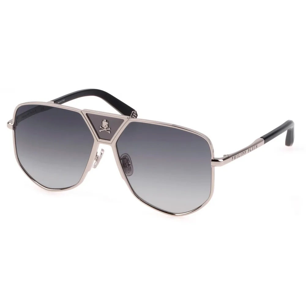 Philipp Plein - Plein Power Skull - Argento - Occhiali da Sole - Philipp Plein Eyewear - New Exclusive Luxury Collection