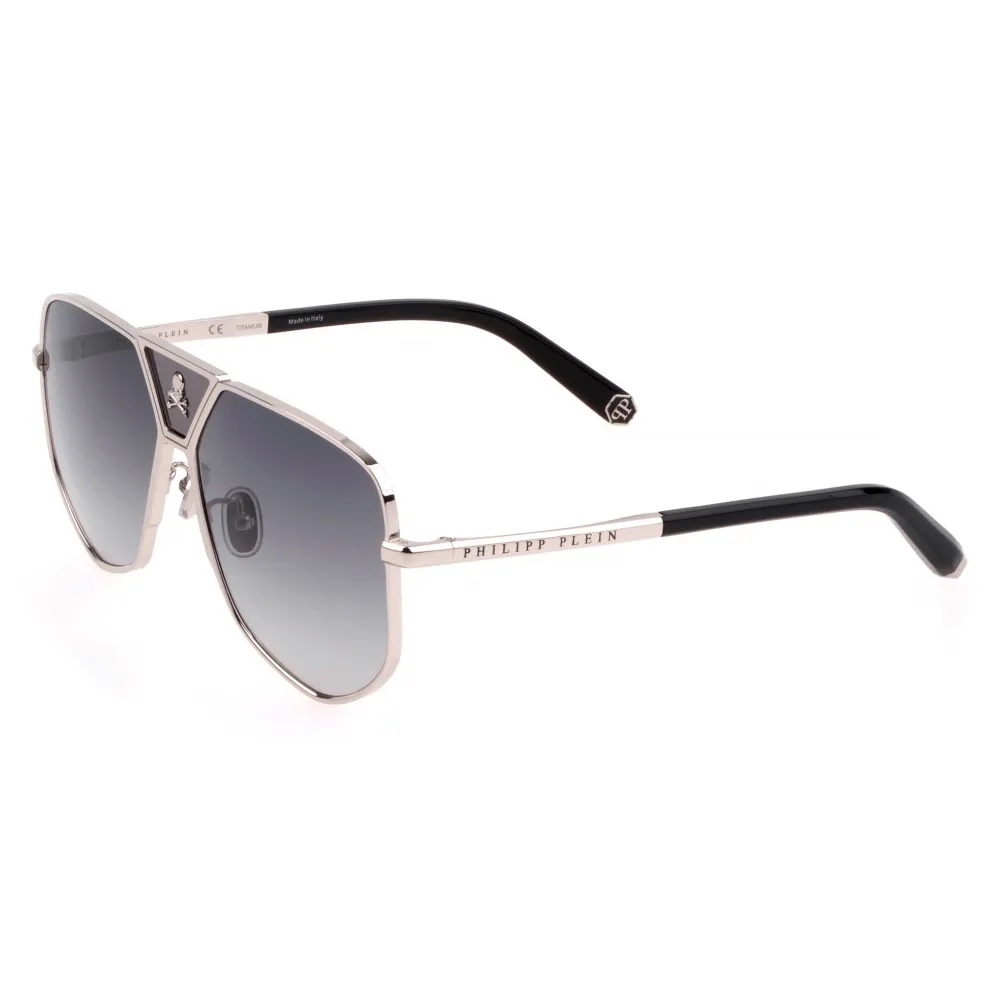 Philipp Plein - Plein Power Skull - Argento - Occhiali da Sole - Philipp Plein Eyewear - New Exclusive Luxury Collection