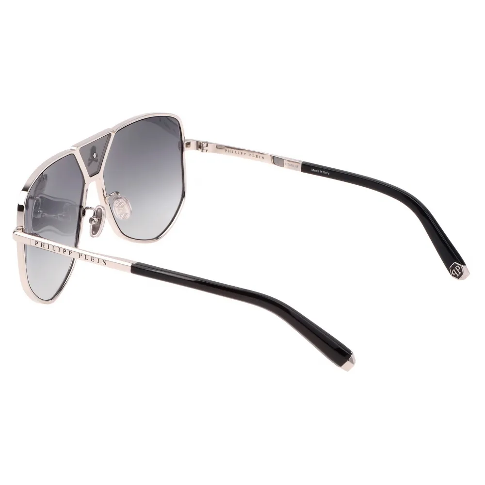 Philipp Plein - Plein Power Skull - Argento - Occhiali da Sole - Philipp Plein Eyewear - New Exclusive Luxury Collection