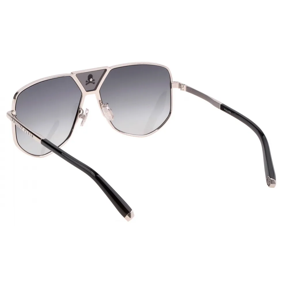 Philipp Plein - Plein Power Skull - Argento - Occhiali da Sole - Philipp Plein Eyewear - New Exclusive Luxury Collection