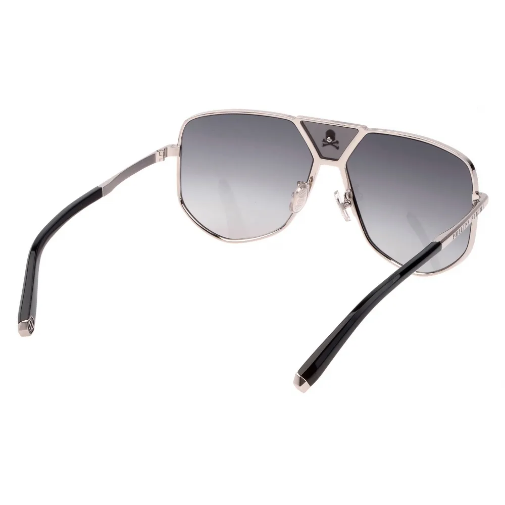 Philipp Plein - Plein Power Skull - Argento - Occhiali da Sole - Philipp Plein Eyewear - New Exclusive Luxury Collection