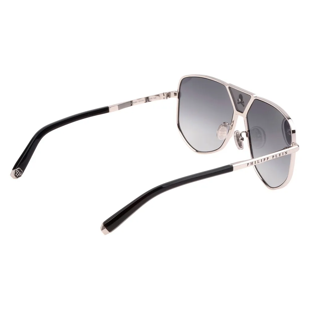 Philipp Plein - Plein Power Skull - Argento - Occhiali da Sole - Philipp Plein Eyewear - New Exclusive Luxury Collection