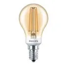 Philips Classic LED E14 Sferica Filamento Oro 5W 410lm - 825 Bianco Molto Caldo | Dimmerabile - Sostitutiva 35W