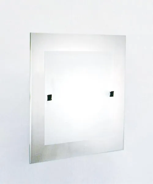 Plafoniera ILLUMINANDO – FLAT Vetro Bianco L. 50×50