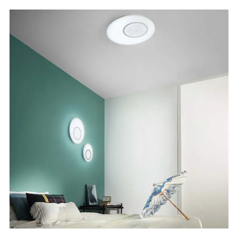 Plafoniera Led in vetro con funzione cct 51,8X60X6 CM
