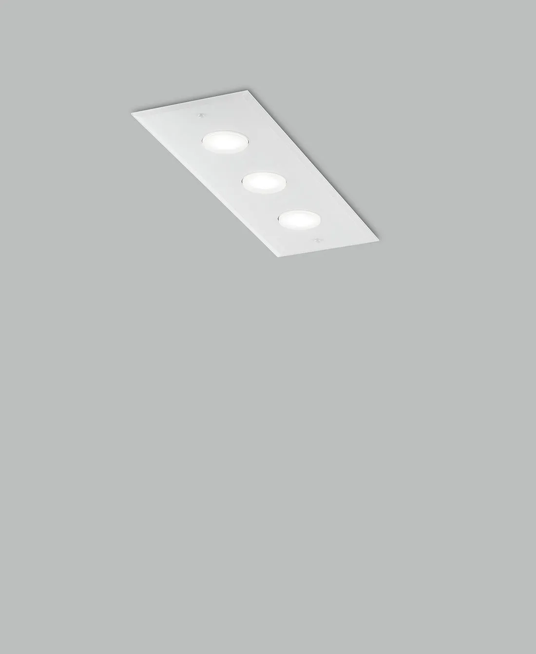 Plafoniera METAL LUX – DADO Vetro Bianco 3 Luci