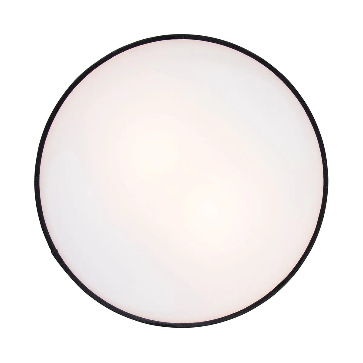 Plafoniera nera 40 cm con interno dorato - Tamburo