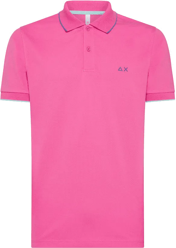 POLO DA UOMO SUN68 SMALL STRIPES ON COLLAR A34113 13