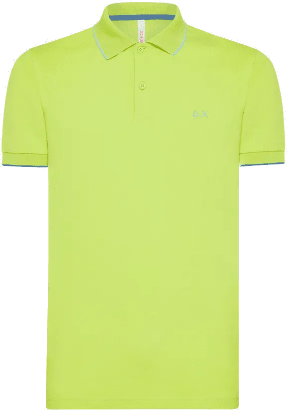 POLO DA UOMO SUN68 SMALL STRIPES ON COLLAR A34113 13