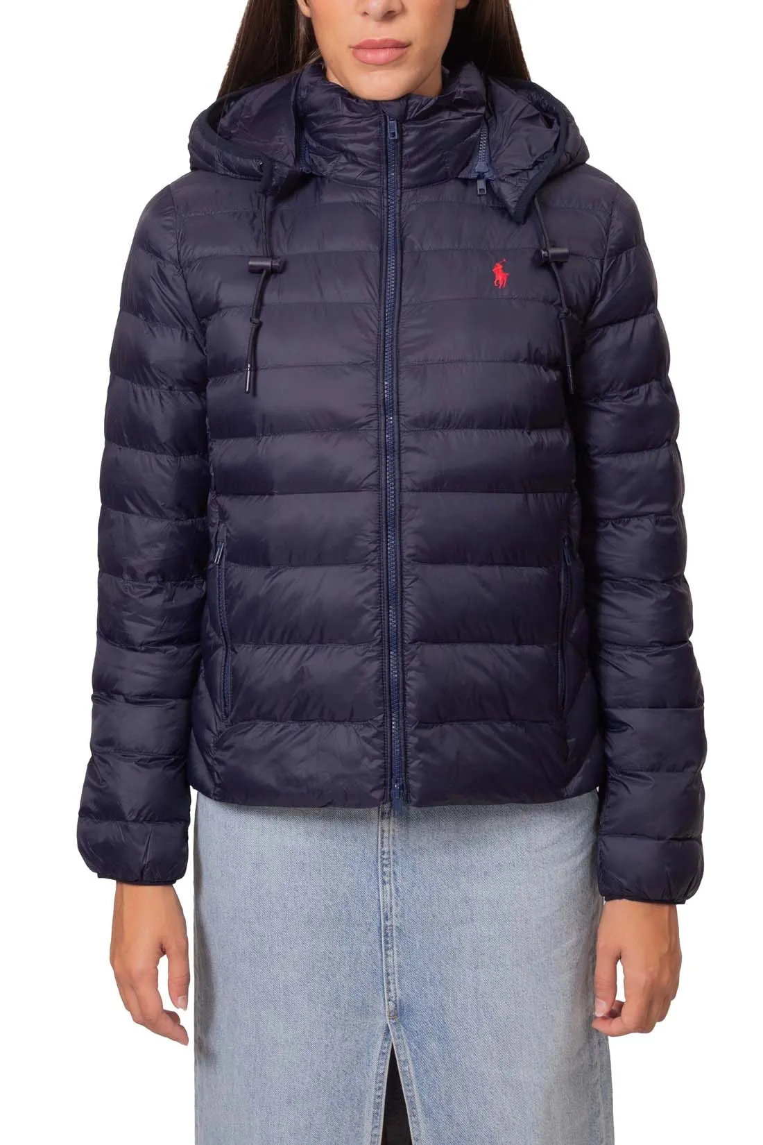 POLO RALPH LAUREN Piumino donna con cappuccio rimovibile