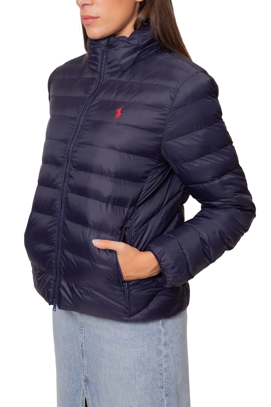 POLO RALPH LAUREN Piumino donna con cappuccio rimovibile
