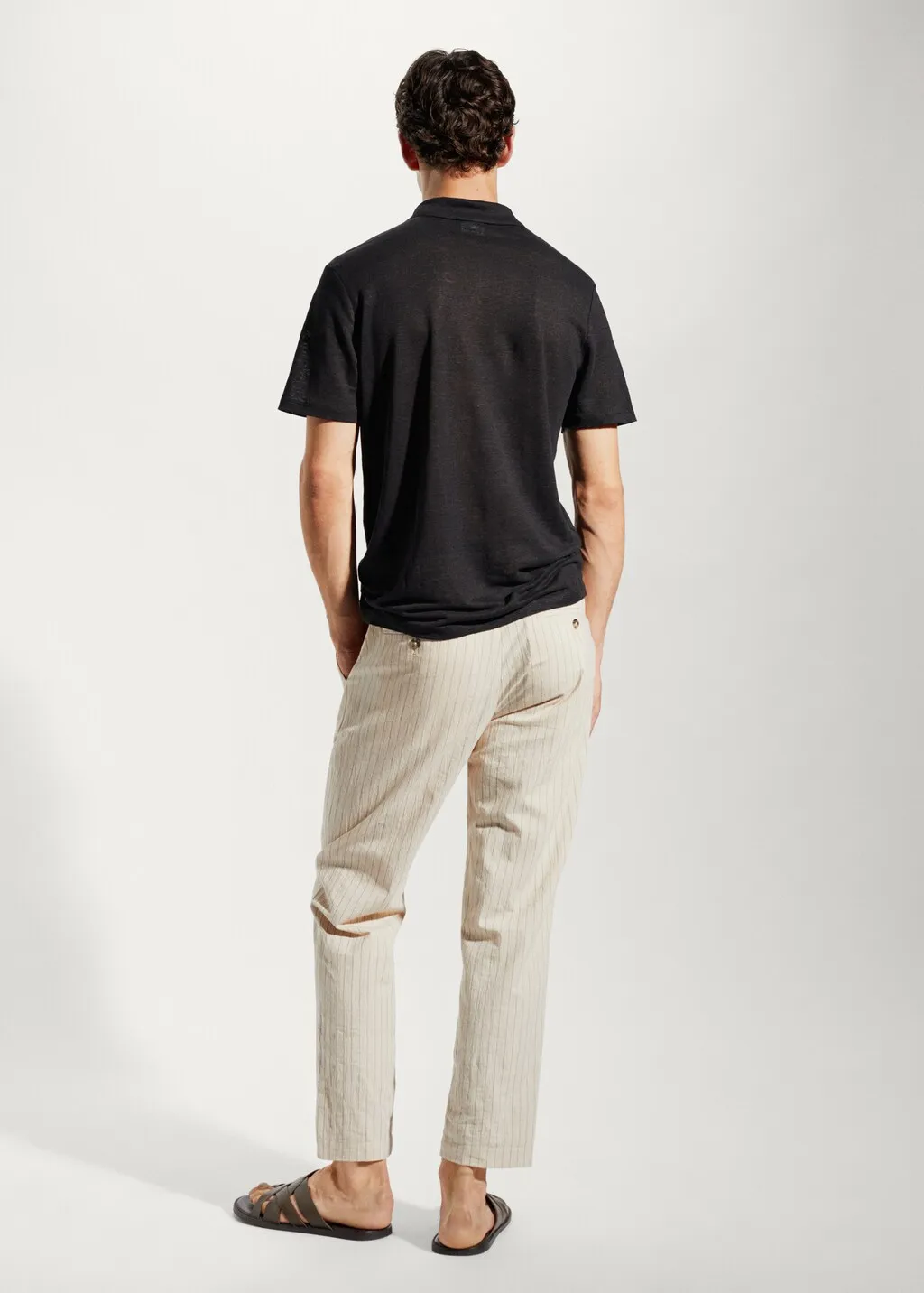 Polo slim fit 100% lino