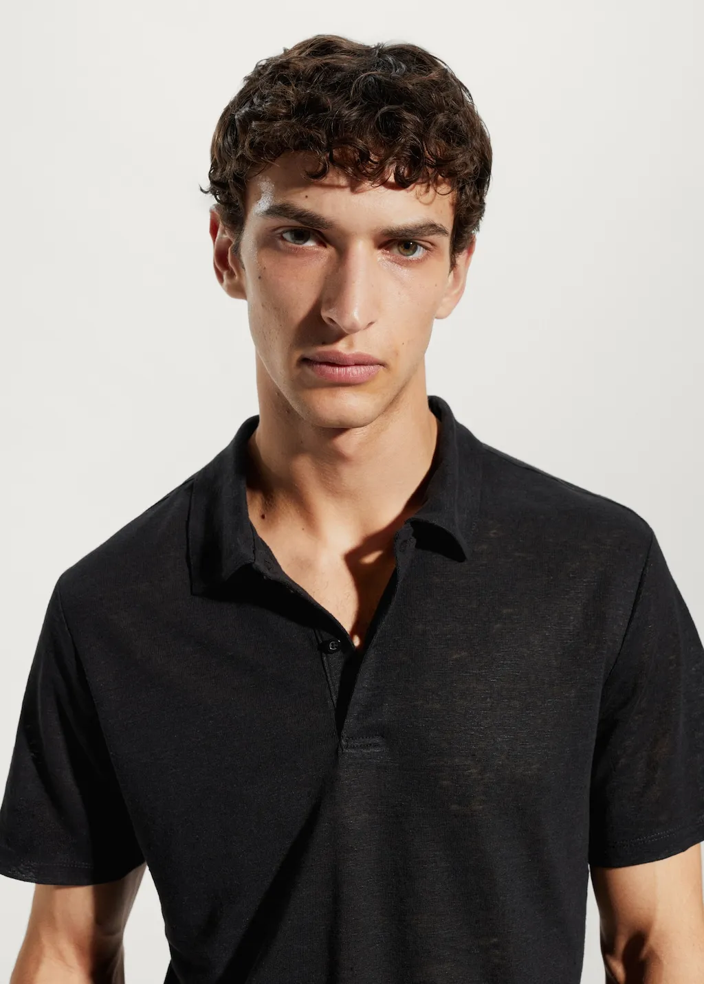Polo slim fit 100% lino