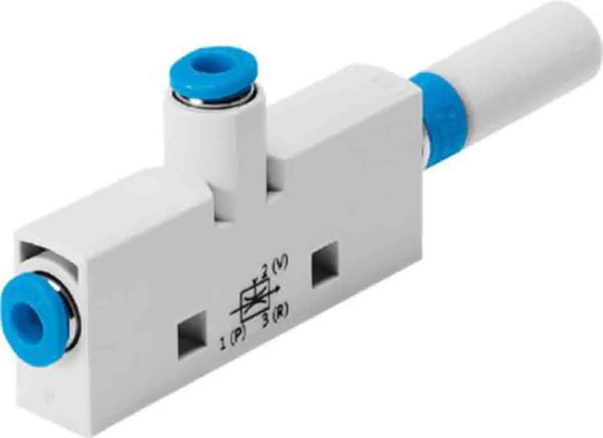 Pompa per vuoto Festo VN-10-L-T3-PQ2-VQ2-RO1, Ø ugello 0.95mm, pressione vuoto max -0.89bar, aspirazione max 62.7L/min,