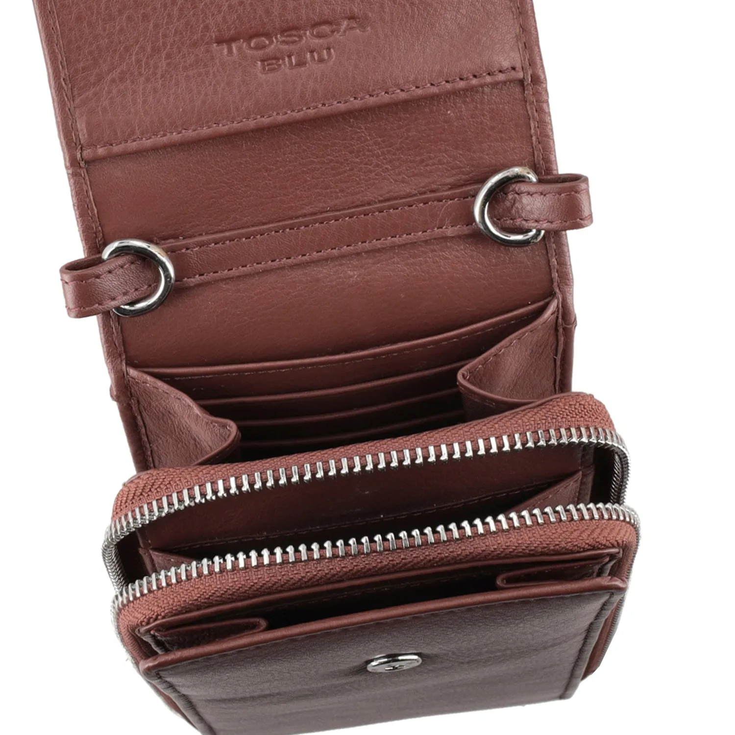     PORTA CELLULARE CON TRACOLLA COLORE MARRONE  
