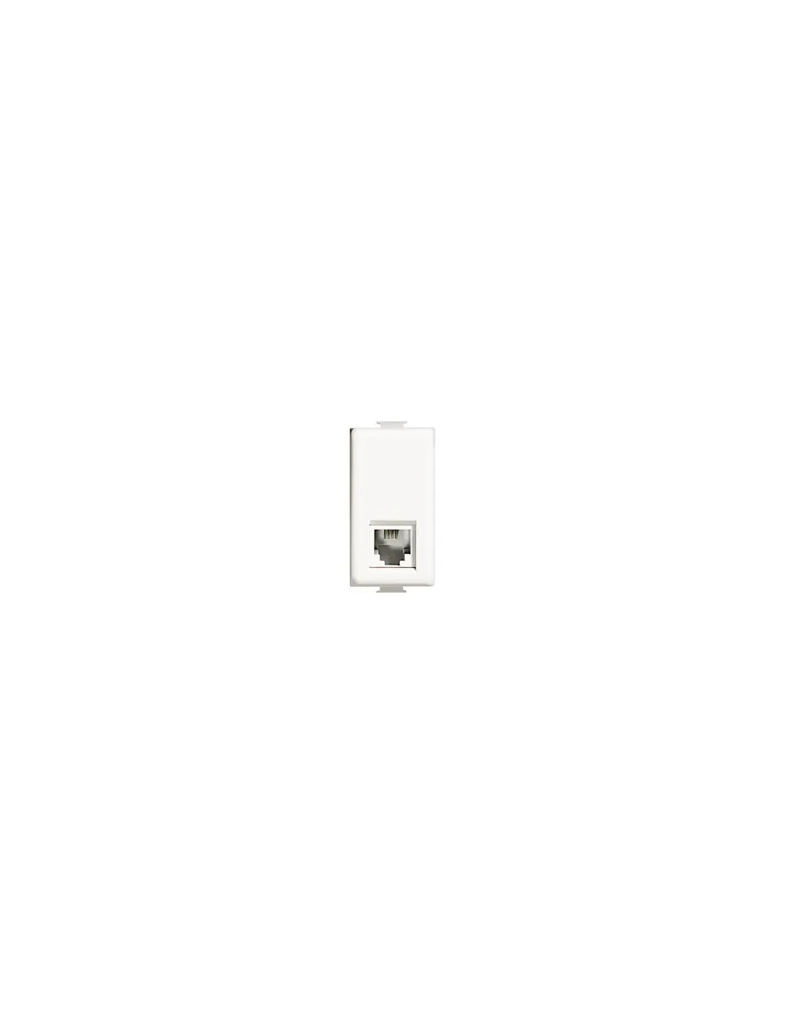 Presa telefonica RJ11 Bticino Matix AM5958/11N, Bianco, Connessione K10, 1 Modulo, Serie Civili, MADE IN ITALY
