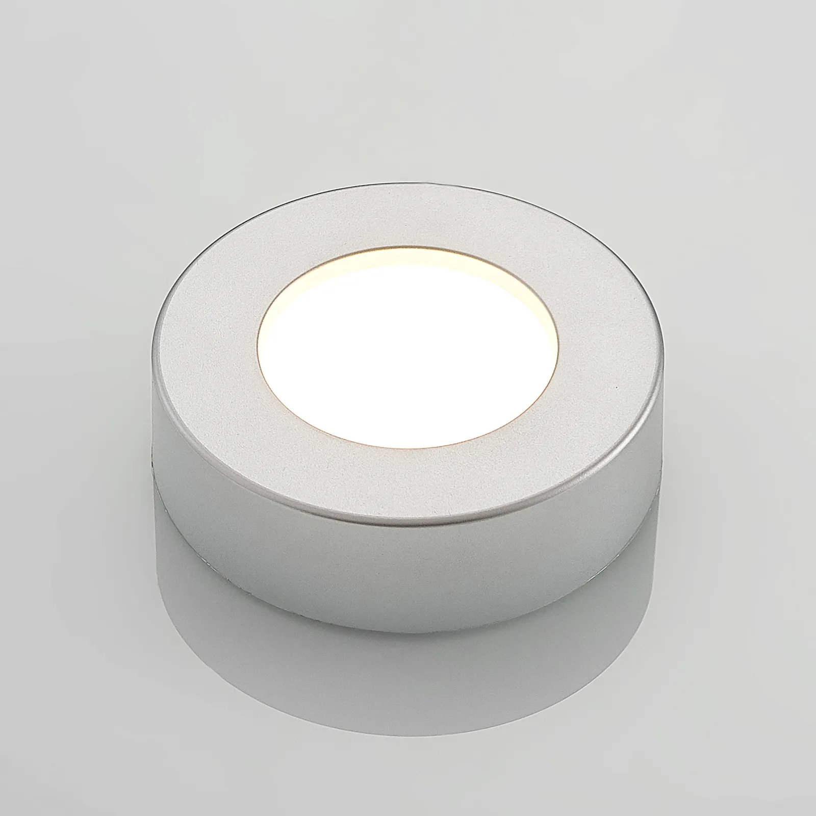 Prios Plafoniera LED Edwina, argento, 12 cm, set di 2