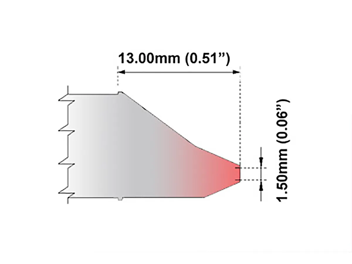 Punta della pistola dissaldante Thermaltronics per DS80 e DSV80, Ø 1.50mm