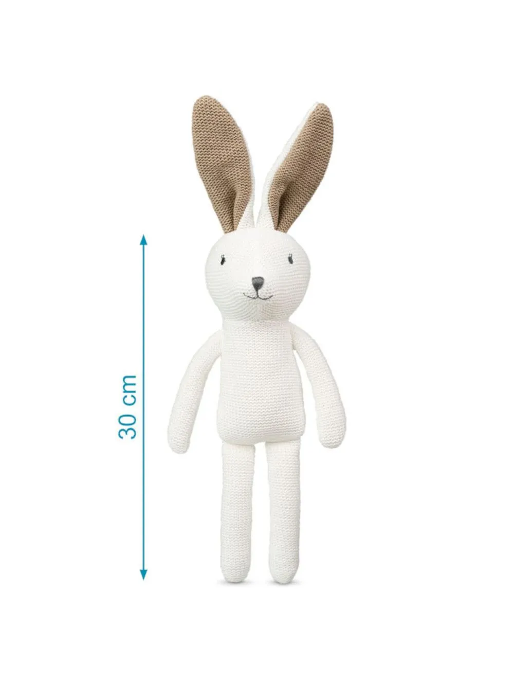  PUPAZZO CONIGLIETTO IN COTONE 30 CM - KIOKIDS 