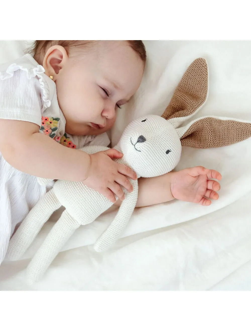  PUPAZZO CONIGLIETTO IN COTONE 30 CM - KIOKIDS 