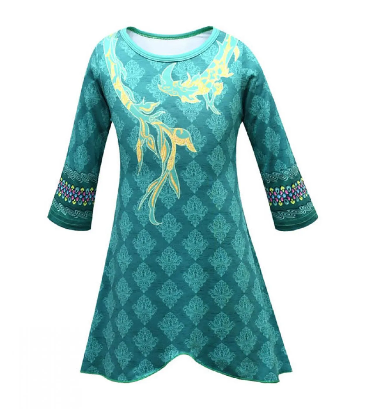 Raya e lultimo drago vestito costume per ragazza adolescente vestito estivo Halloween bambino floreale dresspant 2pc set carrel