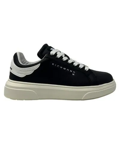 Richmond  ---------    ------------ scarpe sneakers action leather nero