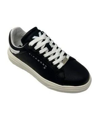 Richmond  ---------    ------------ scarpe sneakers action leather nero