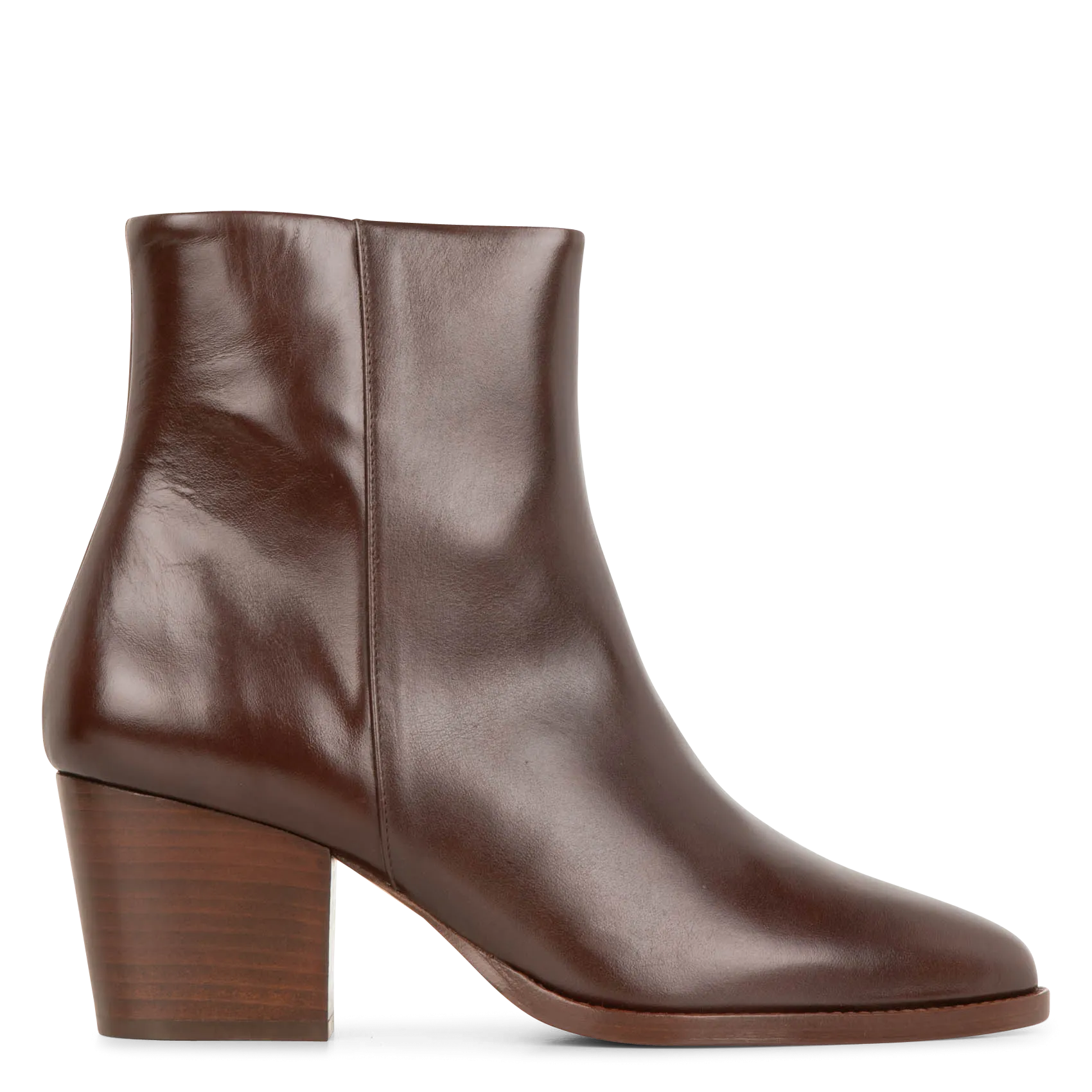  RIVECOUR   N°700 - - 100 pelle, - Punta rotonda, - Chiusura con zip interna, - Altezza tacco: 9 cm. | Marrone