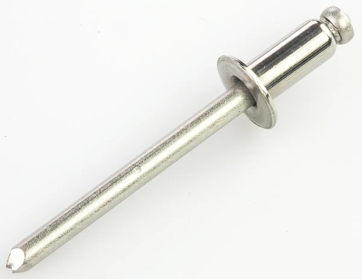 Rivetto Cieco POP in Acciaio Inox, col. Argento, Ø 4.8mm, L. 10.8mm