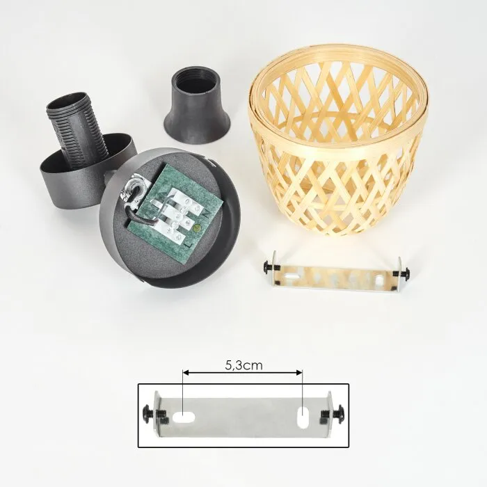 Rombarral Plafoniera Nero, 1-Luce