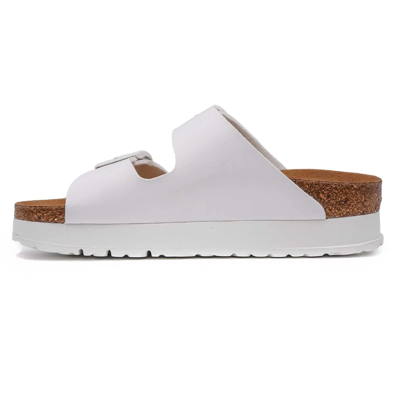 Sandali Arizona Pap Papillio Bianco Con Fibbie In Coordinato Donna