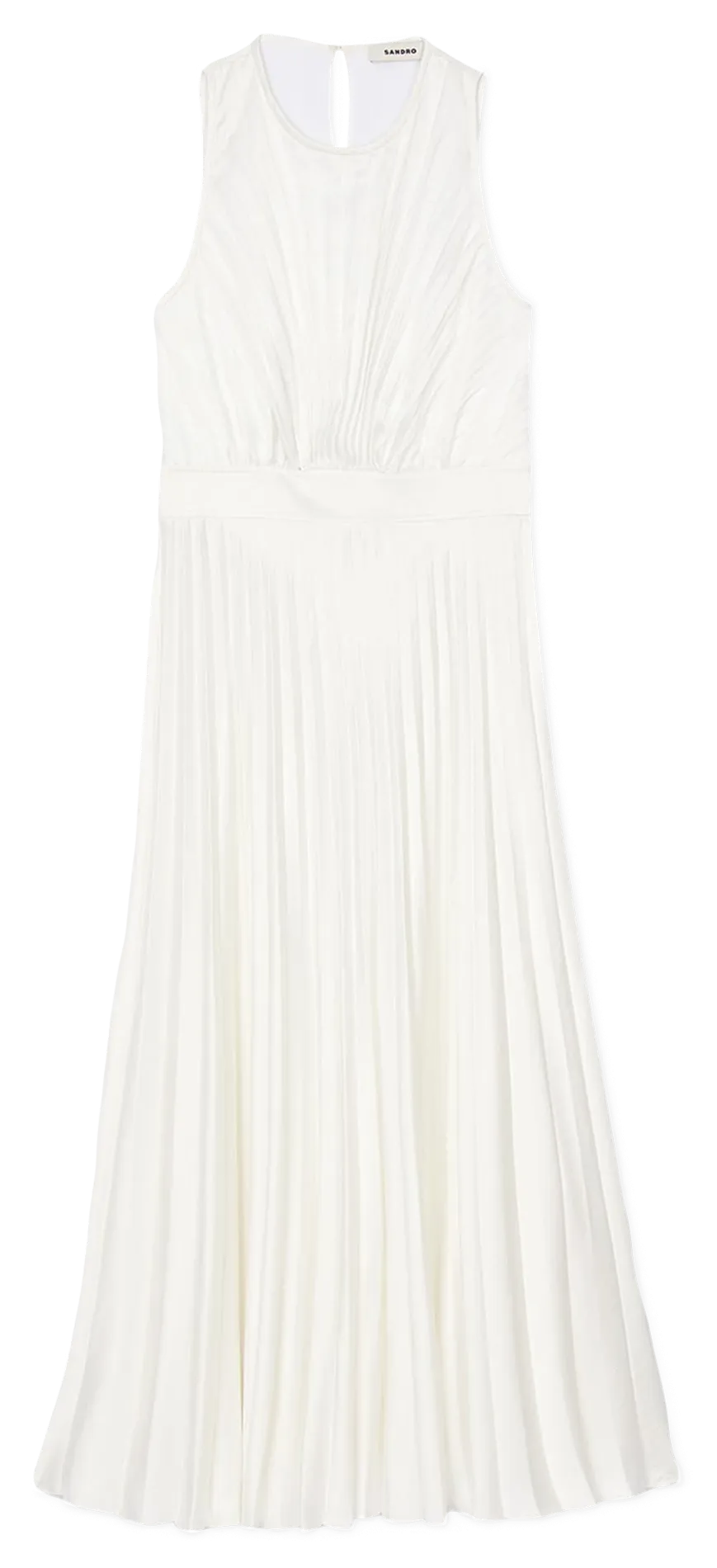  SANDRO   Gonna midi aderente plissettata | Bianco