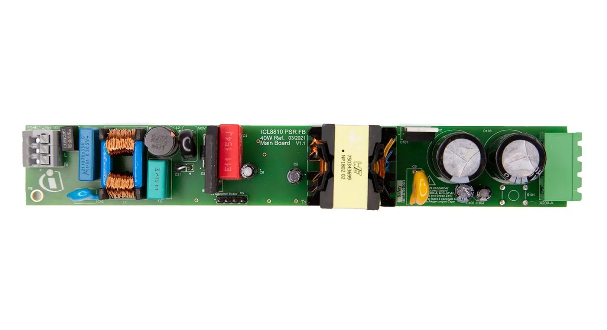 Scheda di valutazione Convertitore flyback per Applicazioni di illuminazione a LED Development Board ICL8810