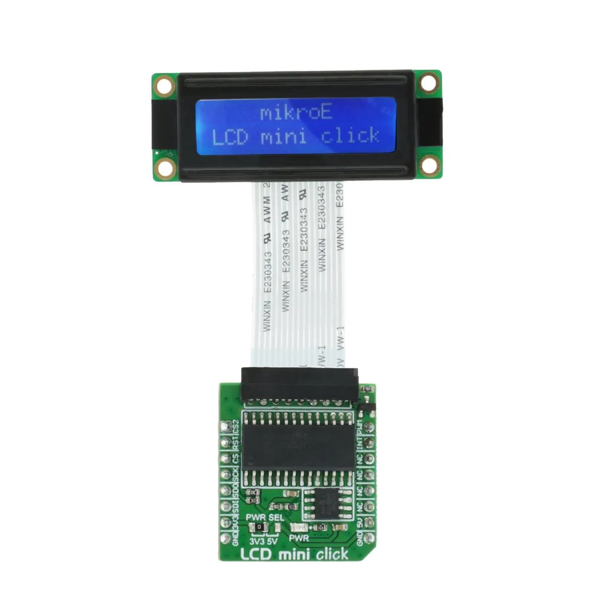 Scheda display MikroElektronika, Display LCD